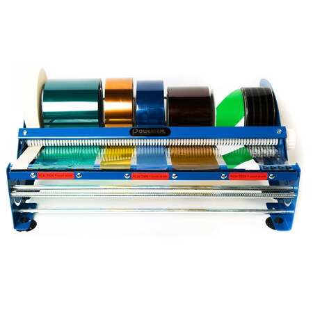 Bertech Table Top Tape and Label Dispenser, 18 In. Wide, Blue KTDL18